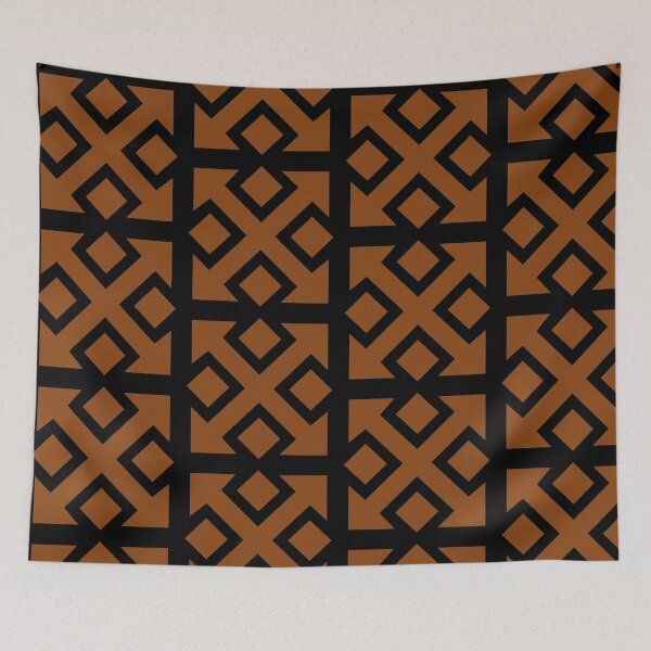 Item preview, Four Square Arrows Brown on Black designed and sold by Greenwood2112.