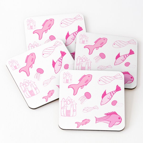 Item preview, Set of Pink Fish designed and sold by fairytalearrrt.