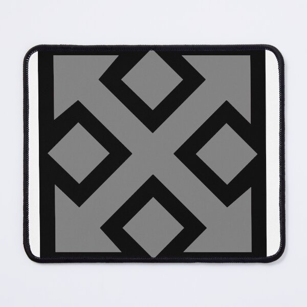 Item preview, Four Square Arrows Gray on Black designed and sold by Greenwood2112.