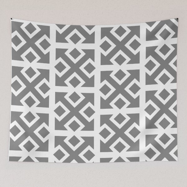 Item preview, Four Square Arrows Gray on White designed and sold by Greenwood2112.