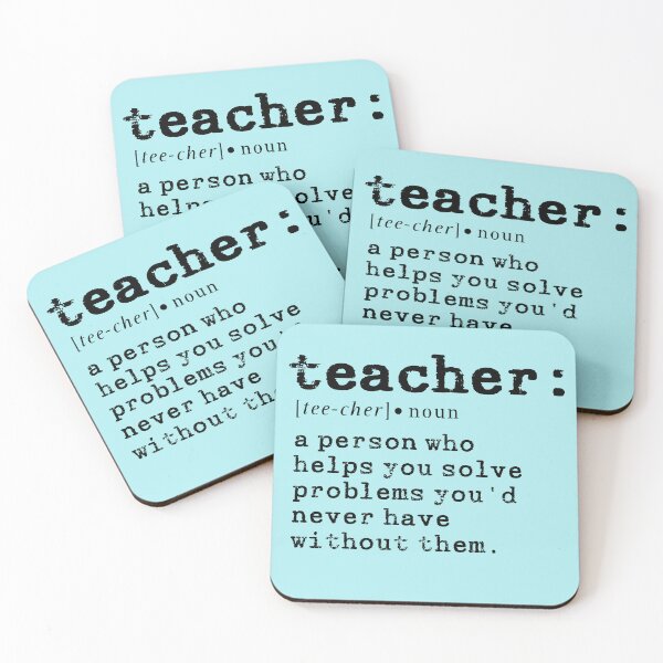 Item preview, Teacher: a person who helps you solve problems you'd never have without them., Funny Gifts for Teachers) designed and sold by Quincarrius.