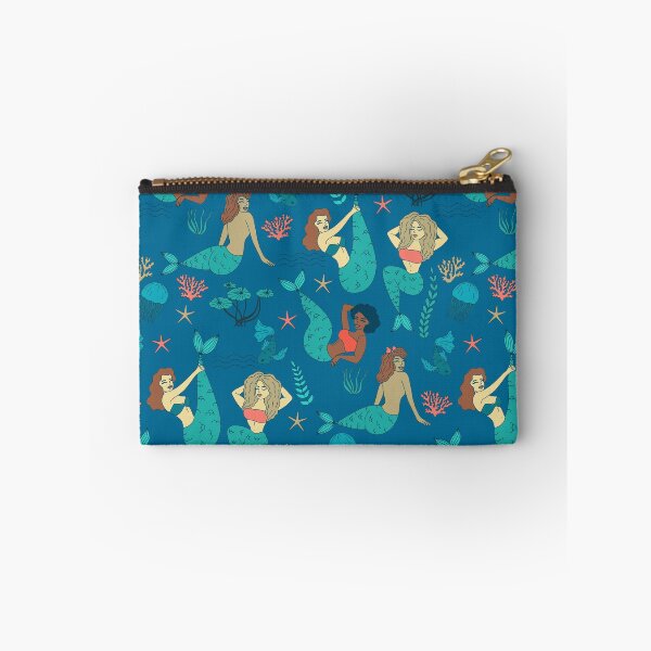Item preview, multi racial mermaids pattern print designed and sold by Gossip Rag.