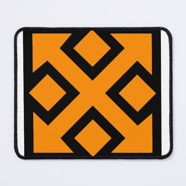 Item preview, Four Square Arrows Orange on Black designed and sold by Greenwood2112.