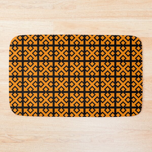 Item preview, Four Square Arrows Orange on Black designed and sold by Greenwood2112.