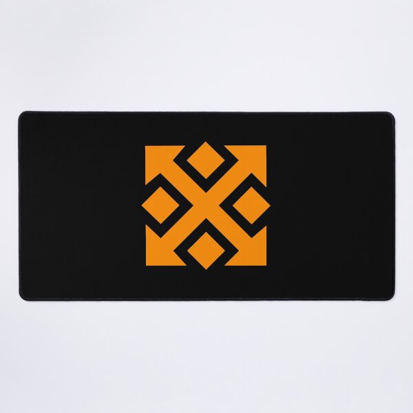 Item preview, Four Square Arrows Orange on Black designed and sold by Greenwood2112.