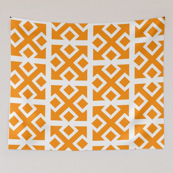 Item preview, Four Square Arrows Orange on White designed and sold by Greenwood2112.