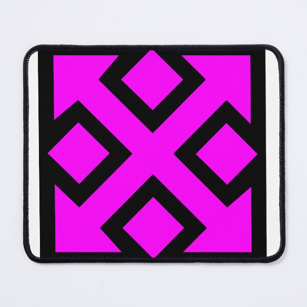 Item preview, Four Square Arrows Pink on Black designed and sold by Greenwood2112.