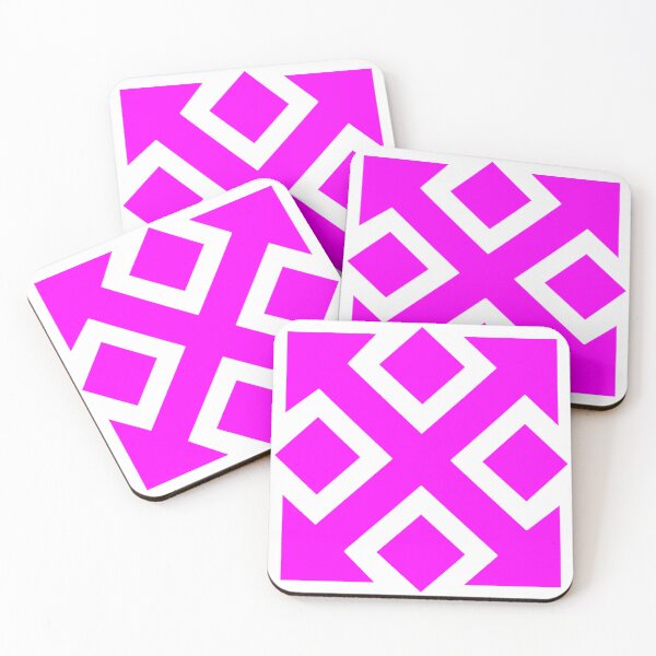 Item preview, Four Square Arrows Pink on White designed and sold by Greenwood2112.