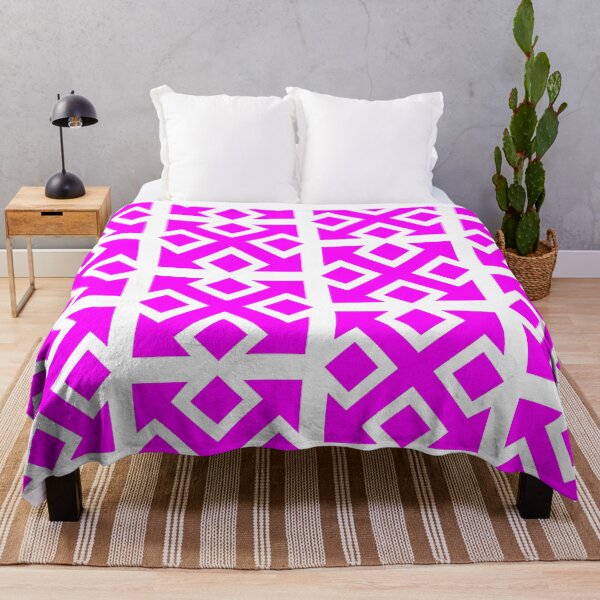 Item preview, Four Square Arrows Pink on White designed and sold by Greenwood2112.