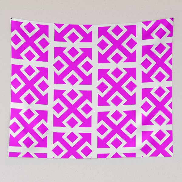 Item preview, Four Square Arrows Pink on White designed and sold by Greenwood2112.