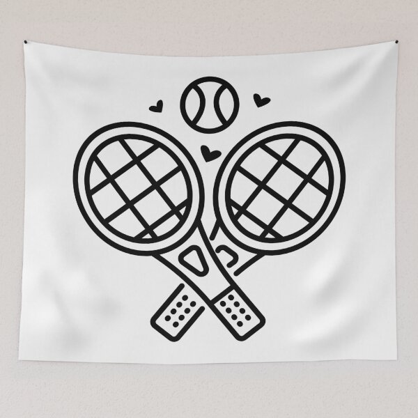 Item preview, Two tennis rackets and ball designed and sold by OM-lova.