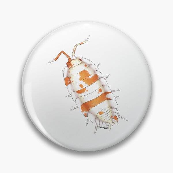 Item preview, porcellio scaber orange dalmatian designed and sold by LizardBeans.