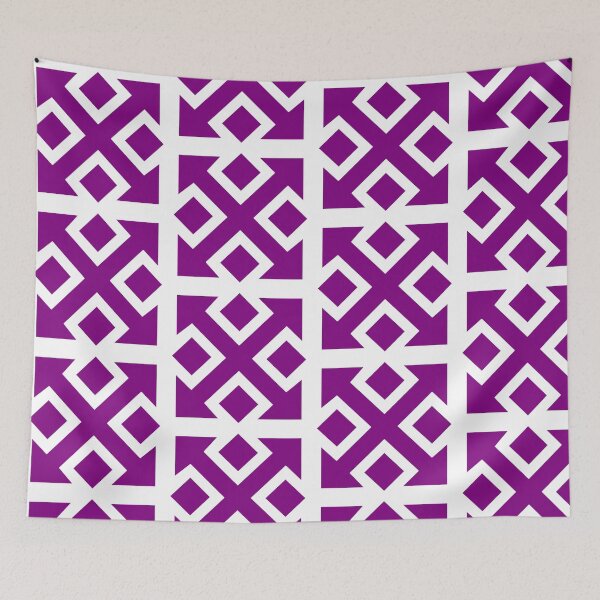 Item preview, Four Square Arrows Purple on White designed and sold by Greenwood2112.