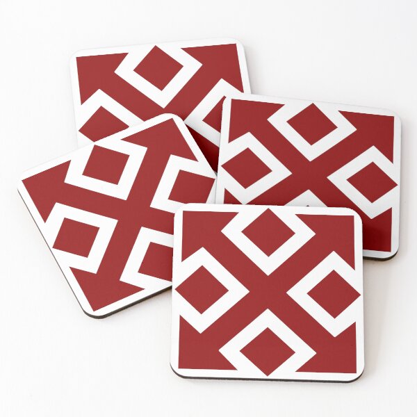 Item preview, Four Square Arrows Red on White designed and sold by Greenwood2112.