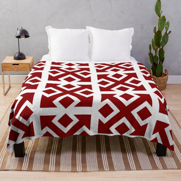 Item preview, Four Square Arrows Red on White designed and sold by Greenwood2112.