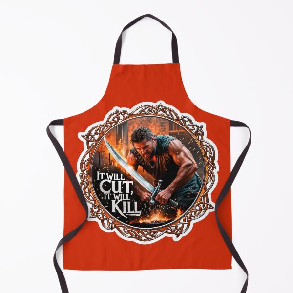 Item preview, Blacksmith Sword Forging It Will Cut It Will Kill Quote designed and sold by TheArtOfPat.
