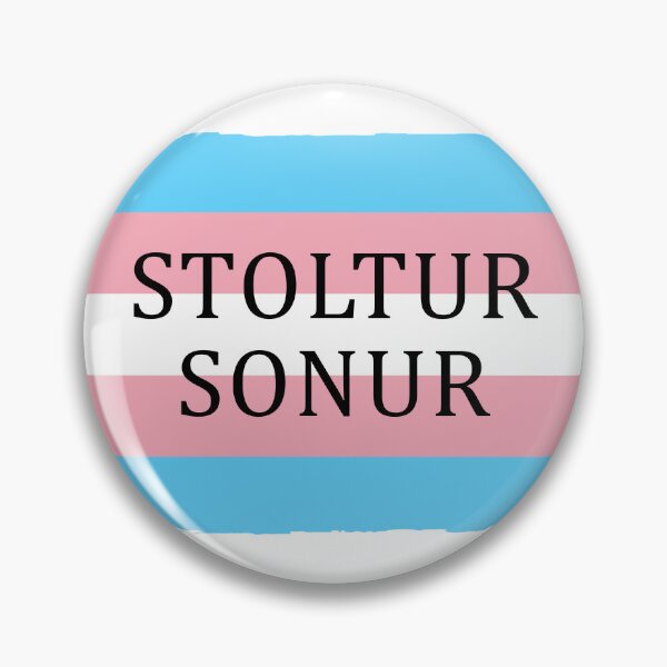 Item preview, Trans fáni- Stoltur sonur designed and sold by Transvinir.
