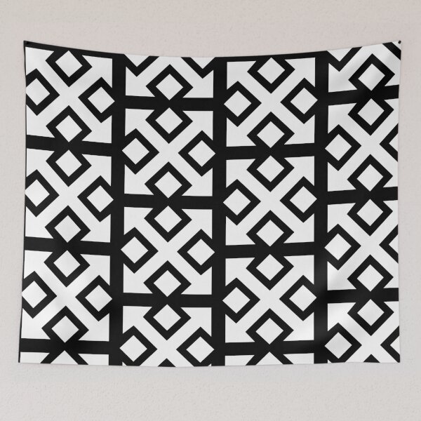 Item preview, Four Square Arrows White on Black designed and sold by Greenwood2112.