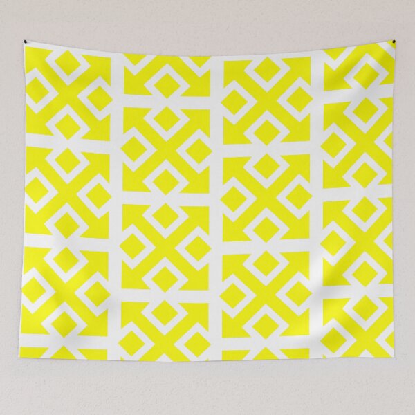 Item preview, Four Square Arrows Yellow on White designed and sold by Greenwood2112.