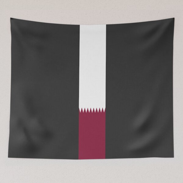 Item preview, Qatar Stripe Flag designed and sold by Candie-Shop.