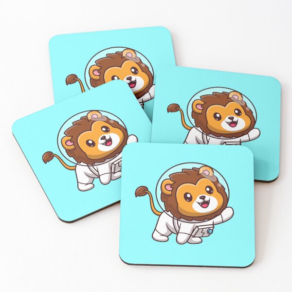 Item preview, Cute Lion Astronaut Cartoon Vector Icon Illustration Animal Science Icon Isolated Flat Vector designed and sold by hjian8219.