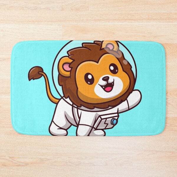 Item preview, Cute Lion Astronaut Cartoon Vector Icon Illustration Animal Science Icon Isolated Flat Vector designed and sold by hjian8219.
