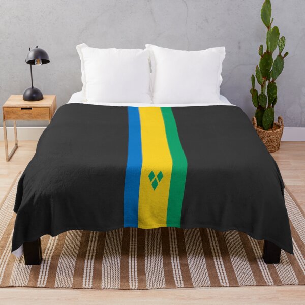Item preview, Saint Vincent and the Grenadines Stripe Flag designed and sold by Candie-Shop.