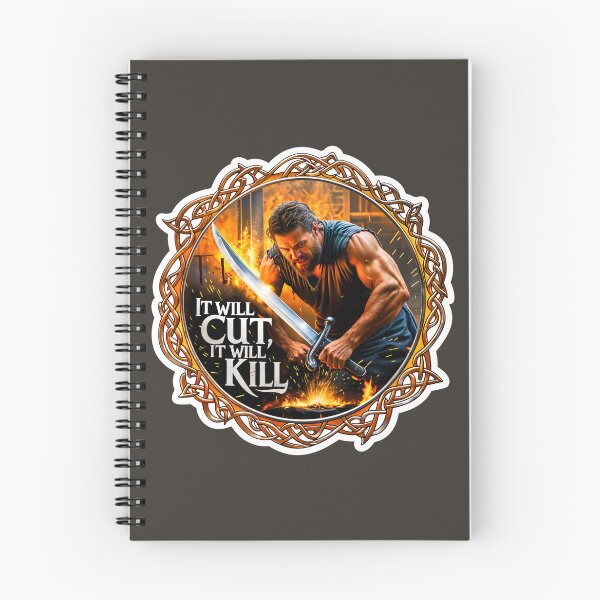 Item preview, Blacksmith Sword Forging It Will Cut It Will Kill Quote designed and sold by TheArtOfPat.