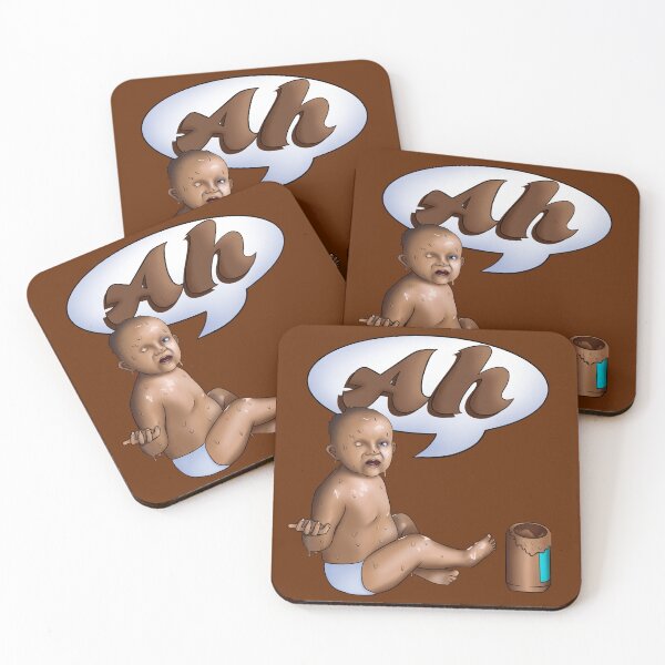 Item preview, Peanut Butter Baby Saying 'Ah' designed and sold by ellabirch.