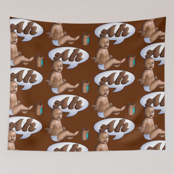 Item preview, Peanut Butter Baby Saying 'Ah' designed and sold by ellabirch.
