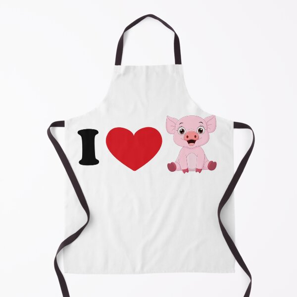Item preview, I love pig - with a cute pig art designed and sold by EmeraldeaArt.
