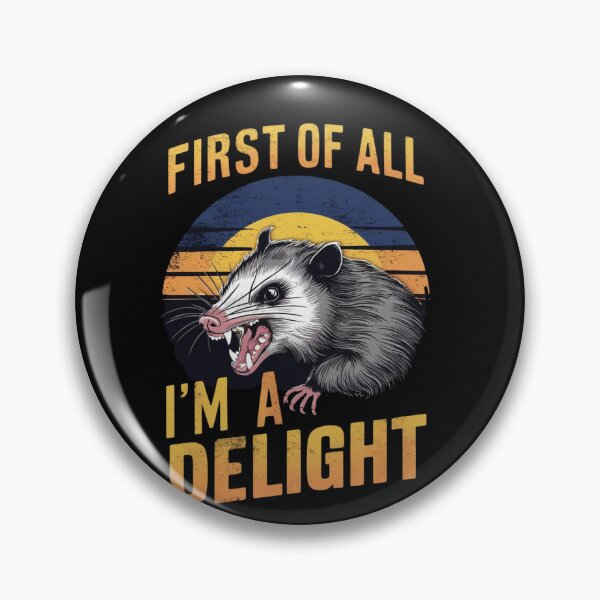 Aperçu de l'œuvre Tout d'abord, je suis un délice en colère Opossum Possum créée et vendue par ArtFromBeyond.