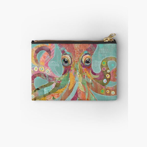 Item preview, Happy and Bright Mixed Media Octopus in the Ocean  designed and sold by traciwithani.