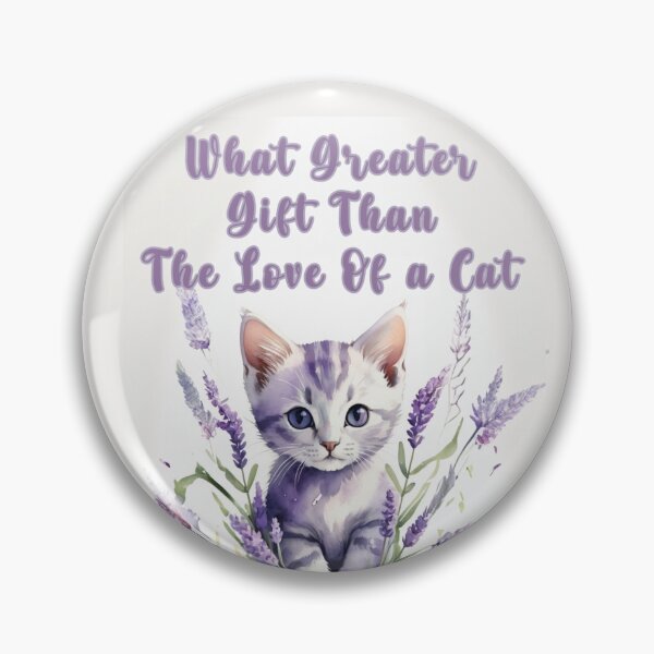 Item preview, watercolor lavender adorable kitty quotes designed and sold by La Loca.