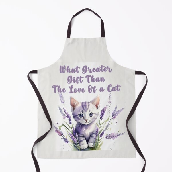 Item preview, watercolor lavender adorable kitty quotes designed and sold by La Loca.