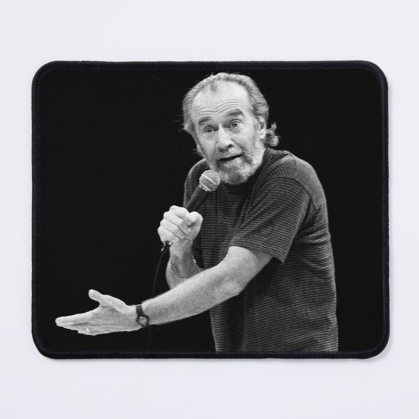 Item preview, George Carlin - BW Photograph designed and sold by ConcertImages.
