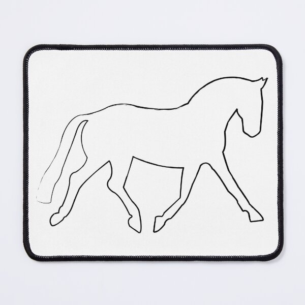 Item preview, Dressage Horse Simple Brush designed and sold by DickinsonDesign.