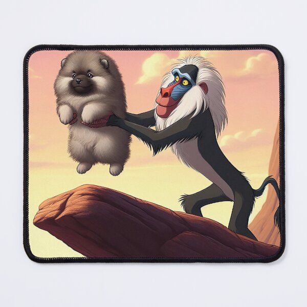 Item preview, The Keeshond King - Funny Lion King Parody with Fluffy Puppy designed and sold by Woof-n-Wear.