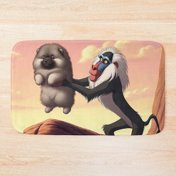 Item preview, The Keeshond King - Funny Lion King Parody with Fluffy Puppy designed and sold by Woof-n-Wear.