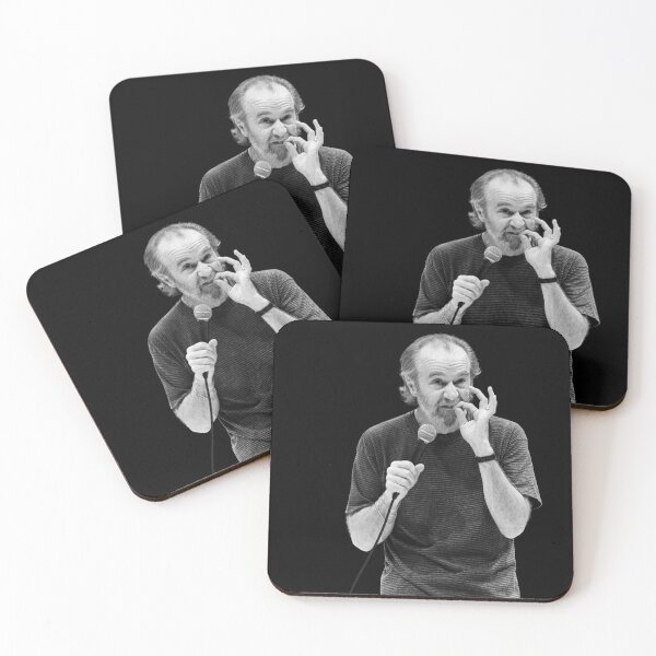 Item preview, George Carlin - BW Photograph designed and sold by ConcertImages.