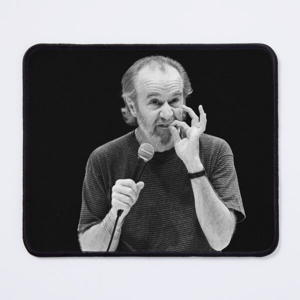 Item preview, George Carlin - BW Photograph designed and sold by ConcertImages.