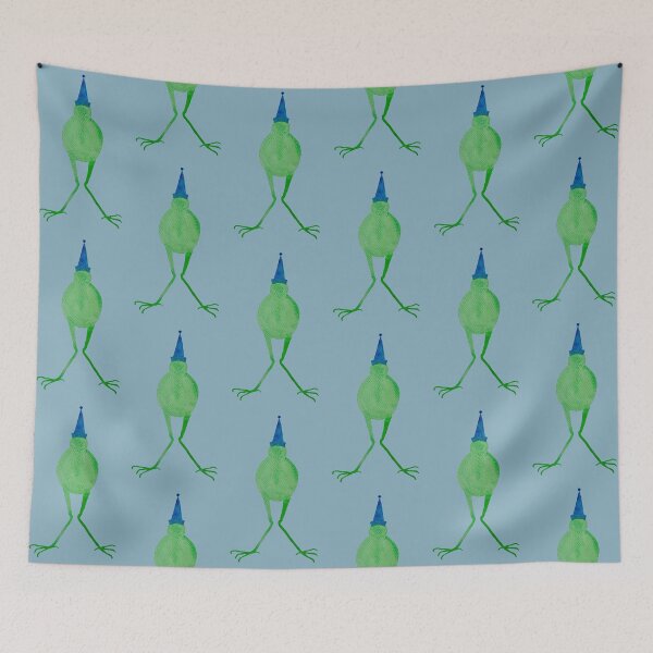 Item preview, Green Owl with Blue Party Hat  designed and sold by KakiDimock.