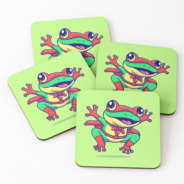 Item preview, Cute Frog Super Hero Cartoon Vector Icon designed and sold by hjian8219.