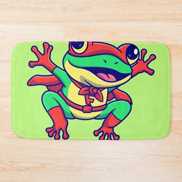 Item preview, Cute Frog Super Hero Cartoon Vector Icon designed and sold by hjian8219.