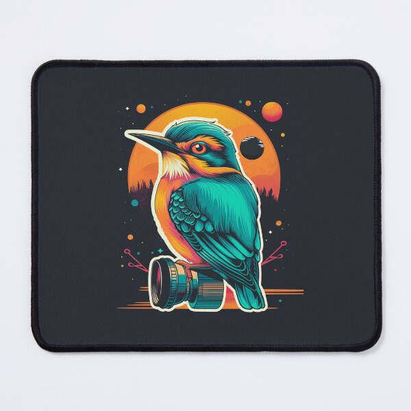 Item preview, Kingfisher on Camera. Bird Watcher stylish illustration designed and sold by Jane-Zay.
