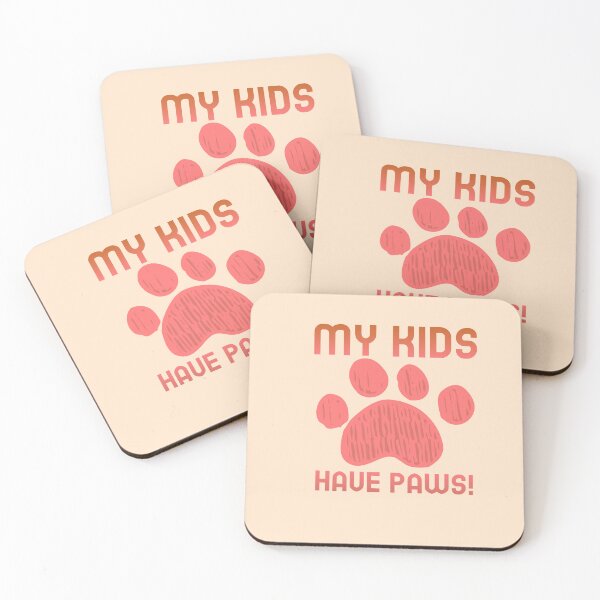 Artikelvorschau, Meine Kinder haben Pfoten! entworfen und verkauft von CarbonPosDesign.