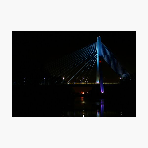 Boyne River Bridge @ Night. Photographic Print