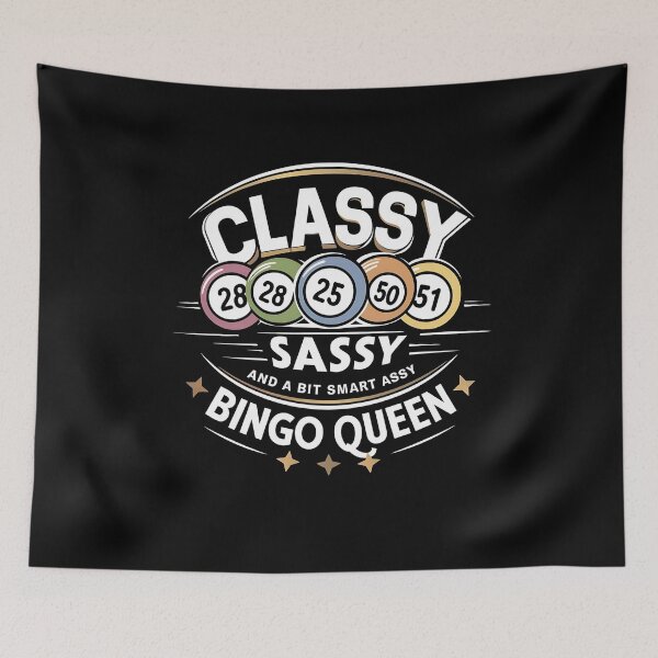Item preview, Classy Sassy Bingo Queen Funny Design designed and sold by edesignprints.