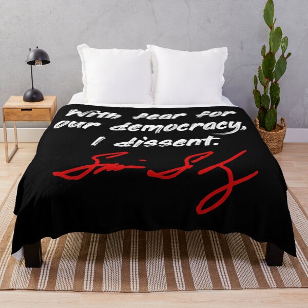Item preview, With fear for our democracy, I dissent. - Justice Sotomayor (white red) designed and sold by Thelittlelord.