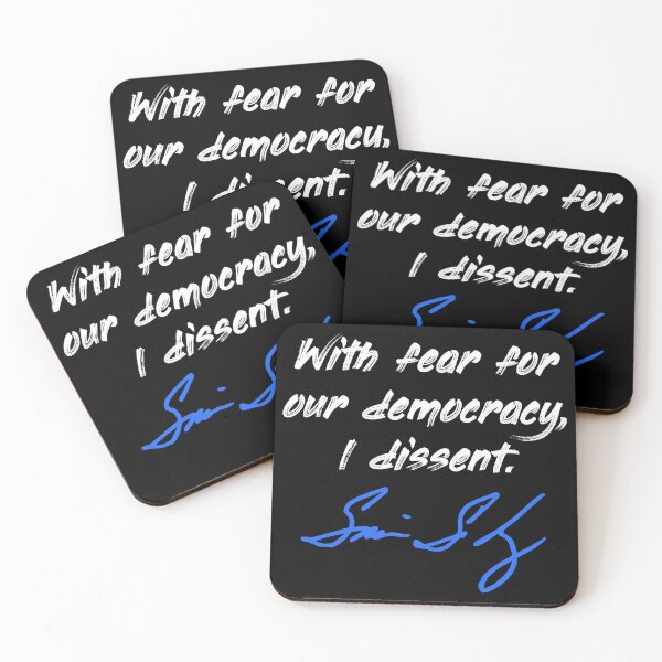 Item preview, With fear for our democracy, I dissent. - Justice Sotomayor (white blue) designed and sold by Thelittlelord.